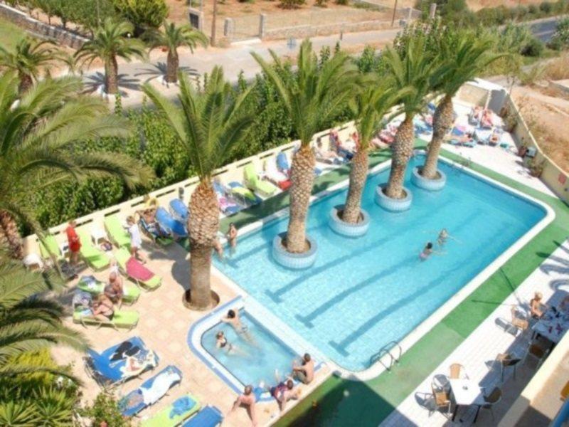 Nikos Hotel Малиа Экстерьер фото