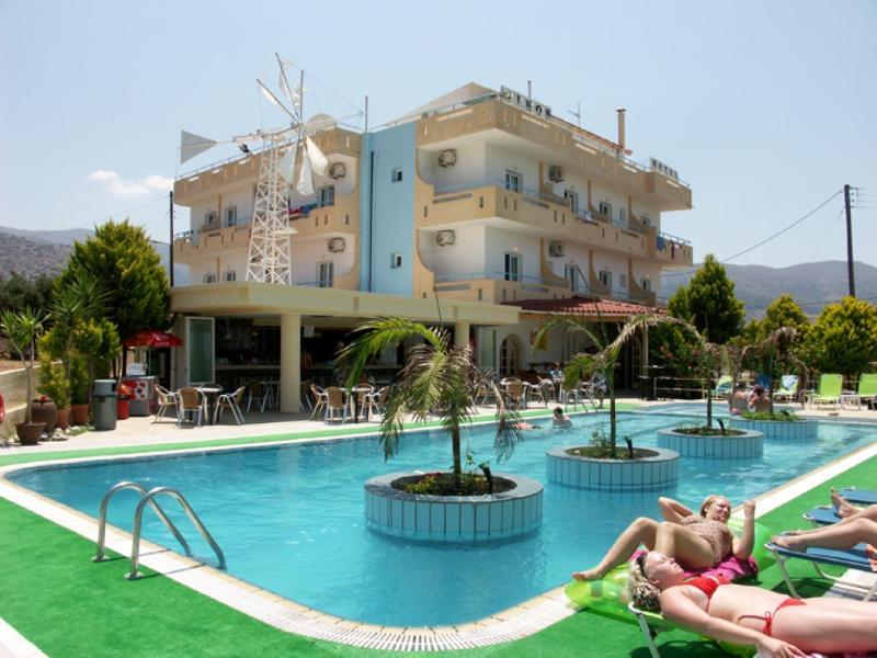 Nikos Hotel Малиа Экстерьер фото