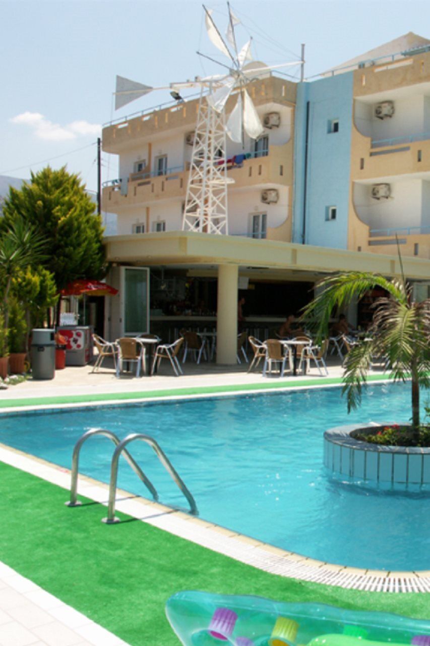 Nikos Hotel Малиа Экстерьер фото
